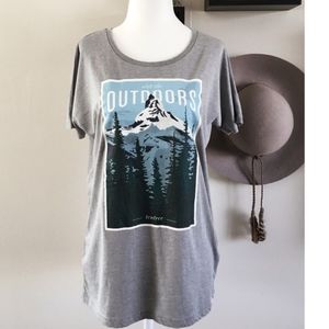 Tentree t-shirt gray short sleeve